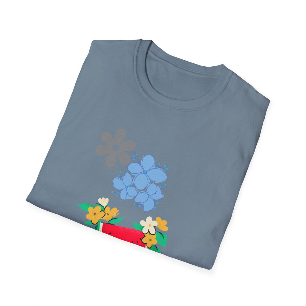 Watermelon Blossom Tee — Floral Fruit Graphic T-Shirt