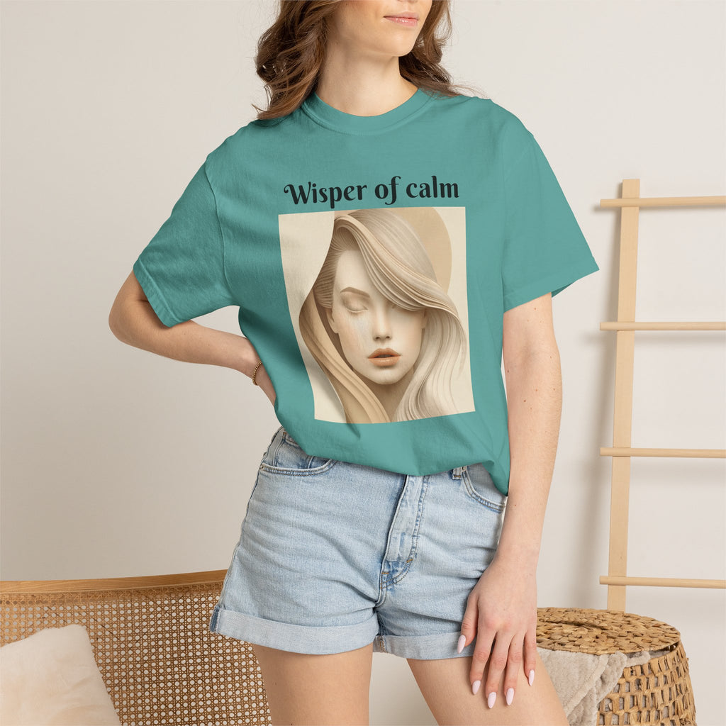 Whisper of Calm T-Shirt — Serene Portrait Graphic Tee