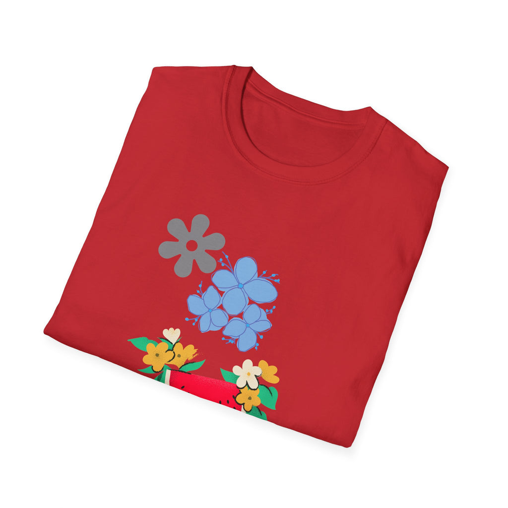 Watermelon Blossom Tee — Floral Fruit Graphic T-Shirt