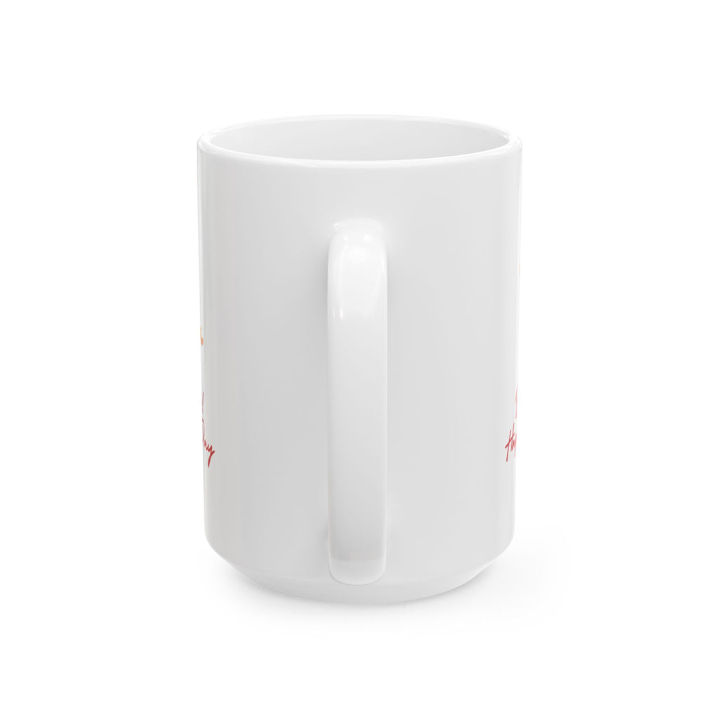 Valentine's Day Ceramic Mug – 'Best Dad Ever! Happy Valentine's Day' Cute Heart Character
