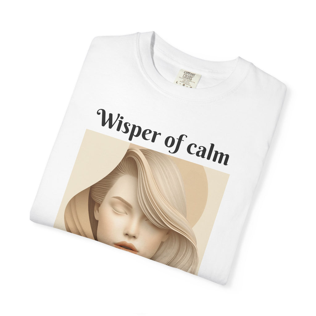 Whisper of Calm T-Shirt — Serene Portrait Graphic Tee
