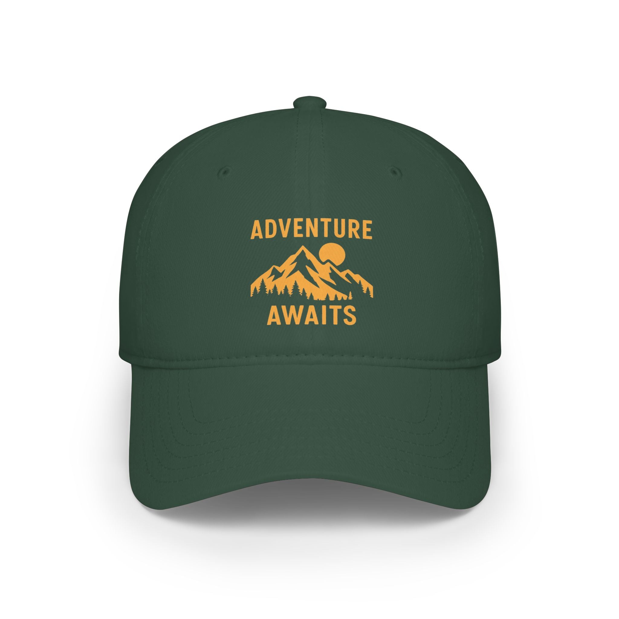 Adventure Awaits Baseball Cap — Mountain Hiking Hat for Outdoor Travel