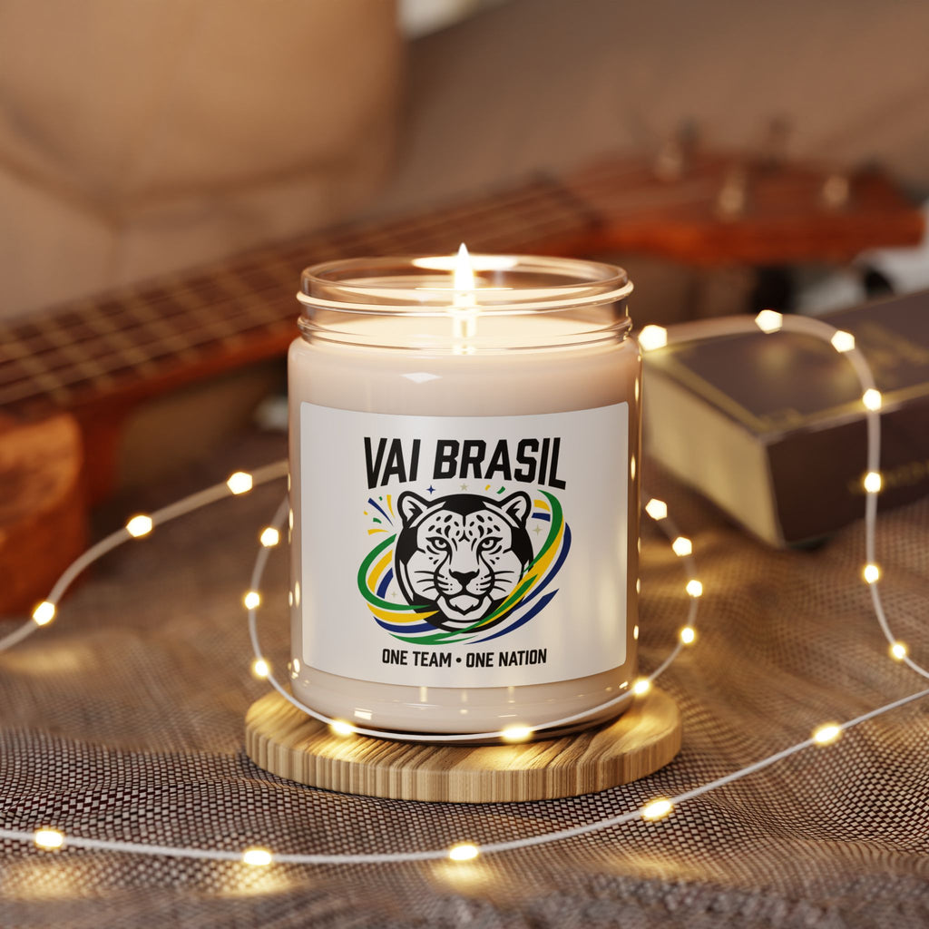 Vai Brasil Jaguar Candle, 9oz | Country Pride, Retro Soccer