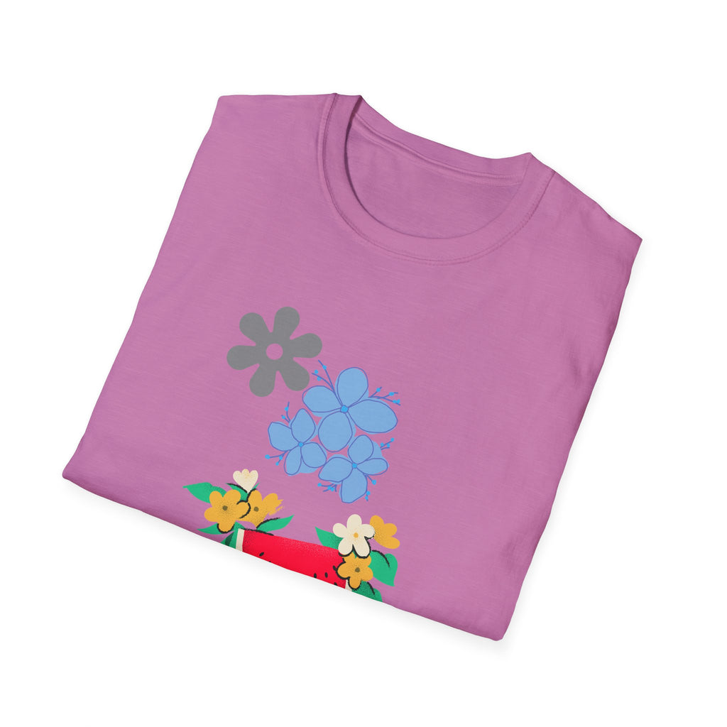 Watermelon Blossom Tee — Floral Fruit Graphic T-Shirt