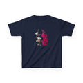 Kids Floral Tee — Pink Bougainvillea Graphic Cotton Shirt