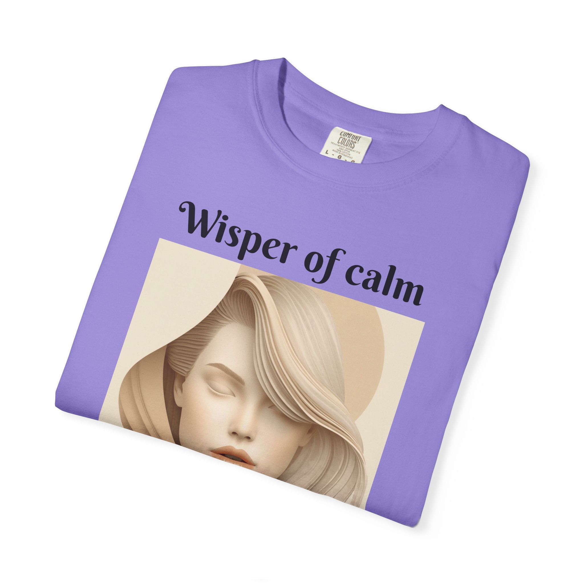 Whisper of Calm T-Shirt — Serene Portrait Graphic Tee