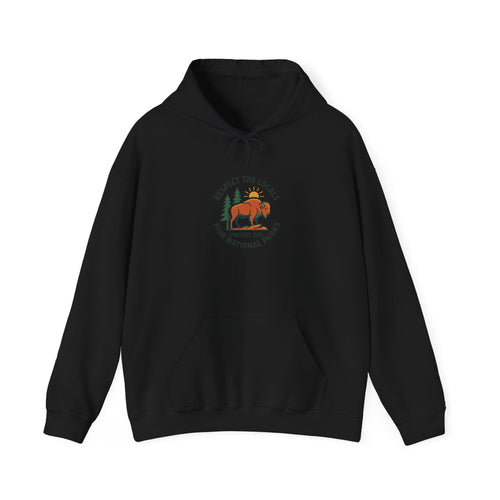 Respect the Locals National Parks Bison Hoodie