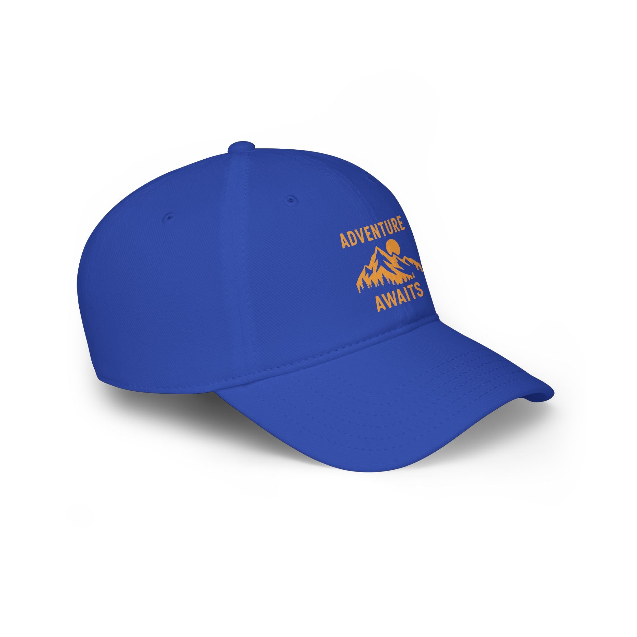 Adventure Awaits Baseball Cap — Mountain Hiking Hat for Outdoor Travel