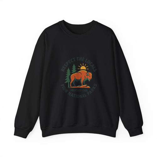 Respect the Locals National Parks Buffalo Sweatshirt