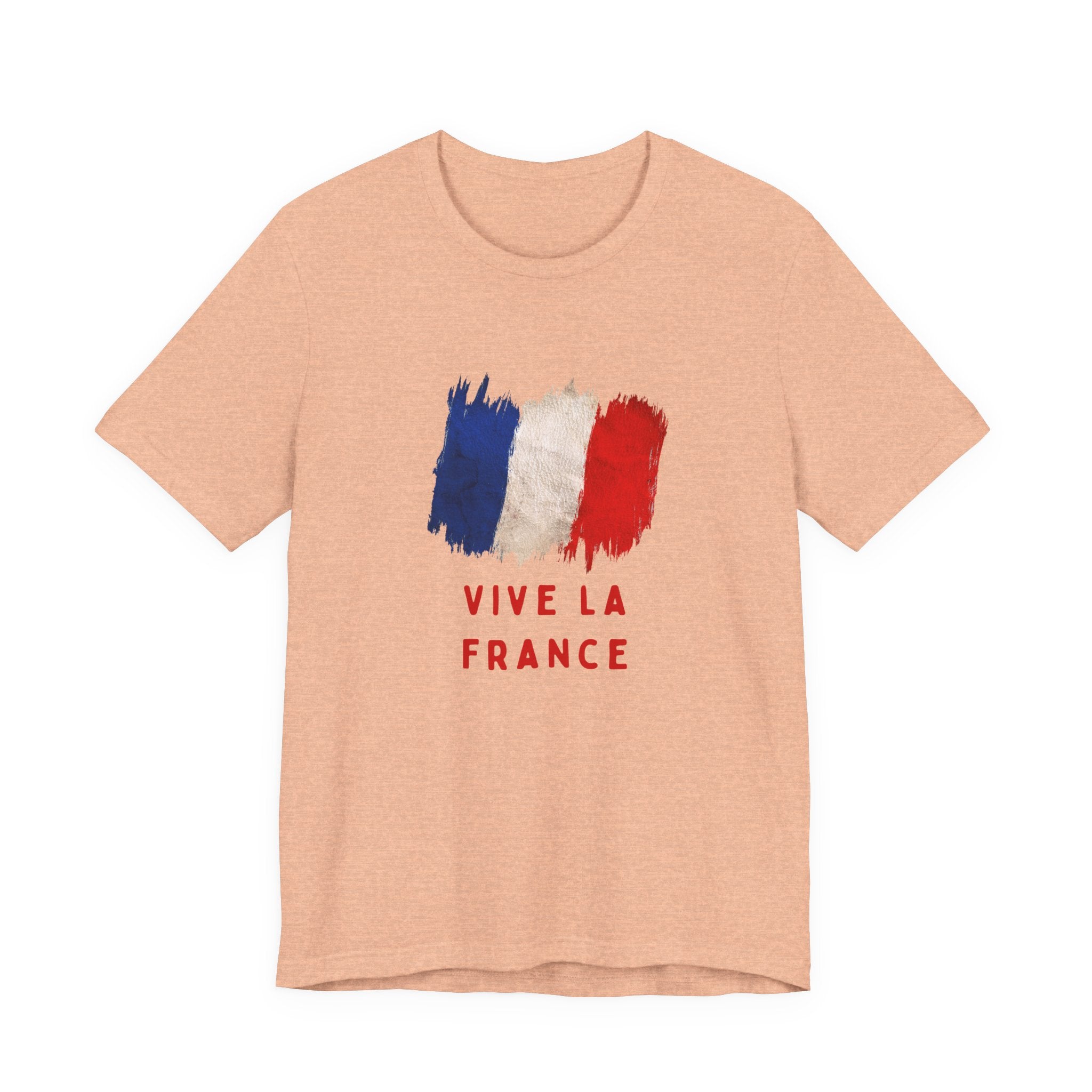 Vive La France T‑Shirt — French Flag Brushstroke Tee
