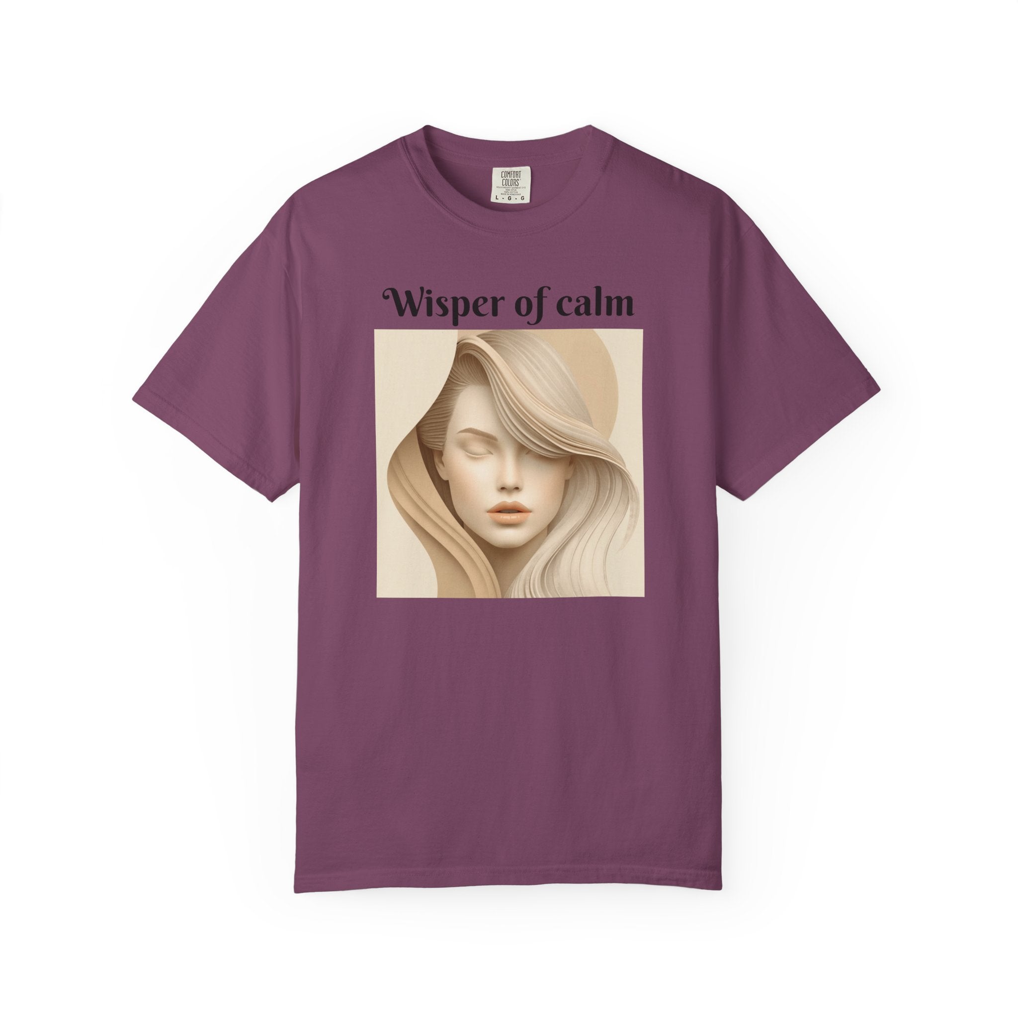 Whisper of Calm T-Shirt — Serene Portrait Graphic Tee