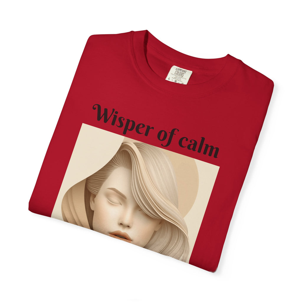 Whisper of Calm T-Shirt — Serene Portrait Graphic Tee
