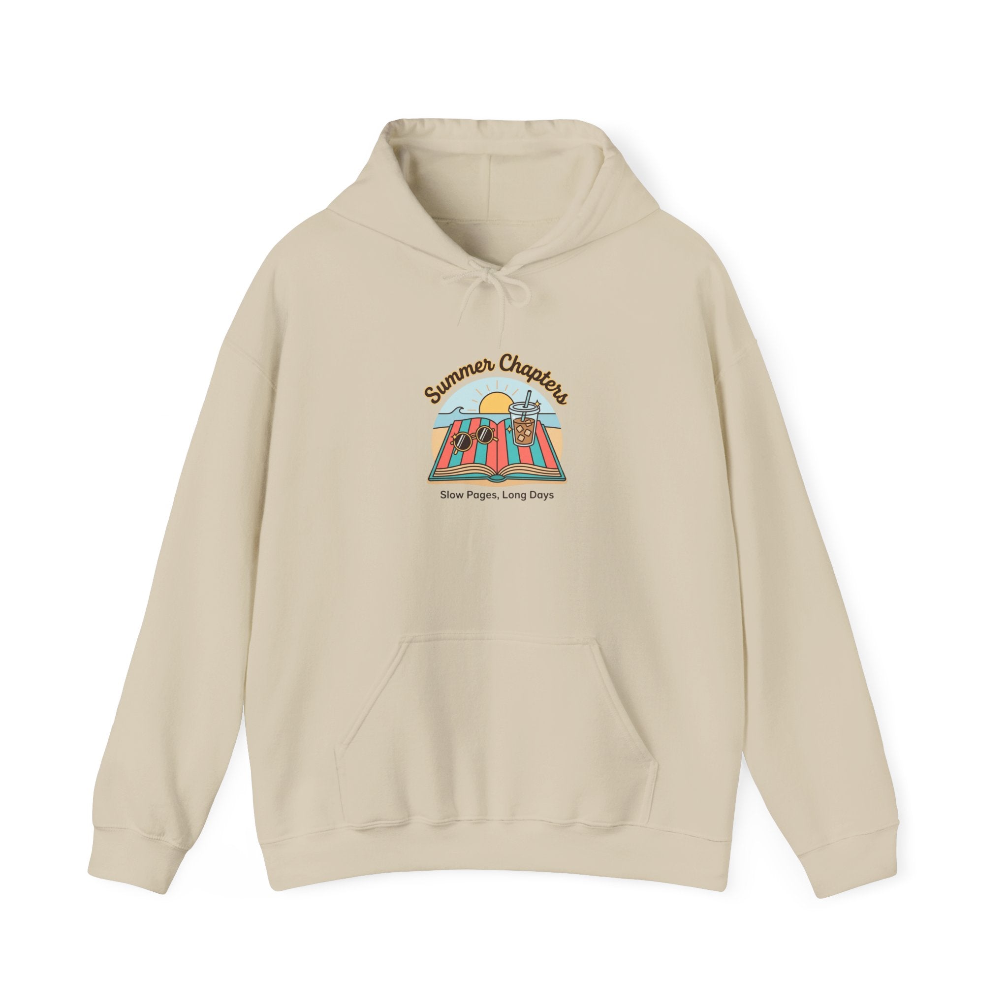 Sunny Retro Beachscape Hoodie | summer aesthetic, coastal vibes
