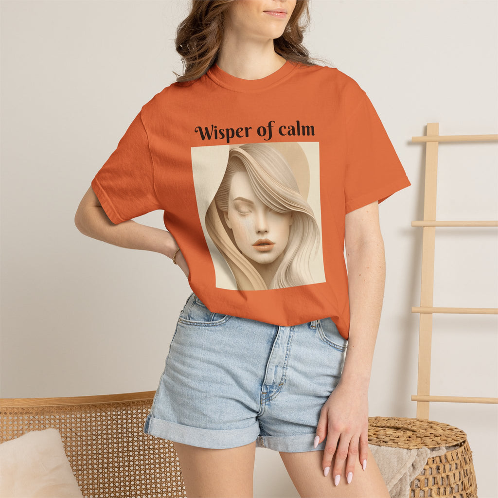 Whisper of Calm T-Shirt — Serene Portrait Graphic Tee