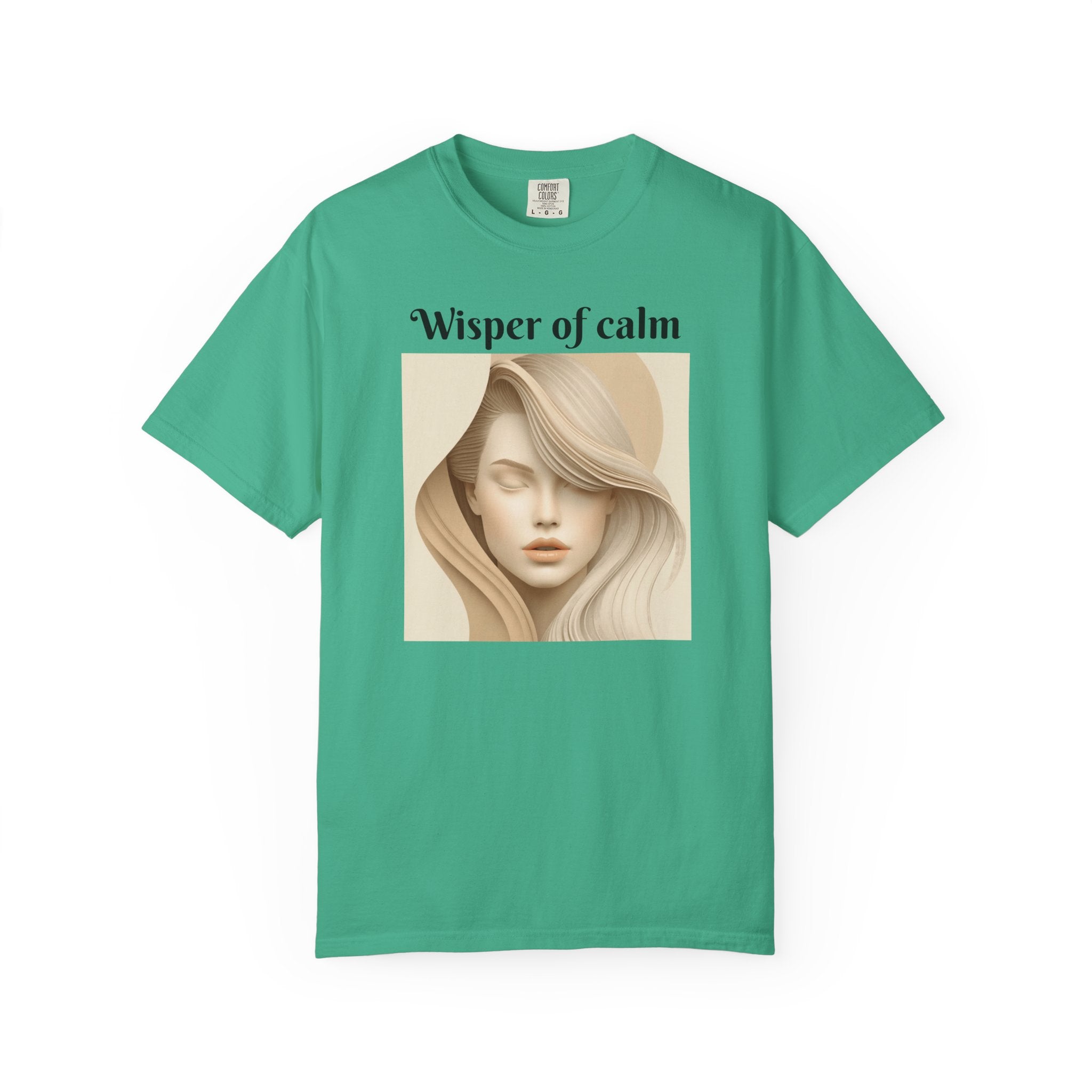 Whisper of Calm T-Shirt — Serene Portrait Graphic Tee