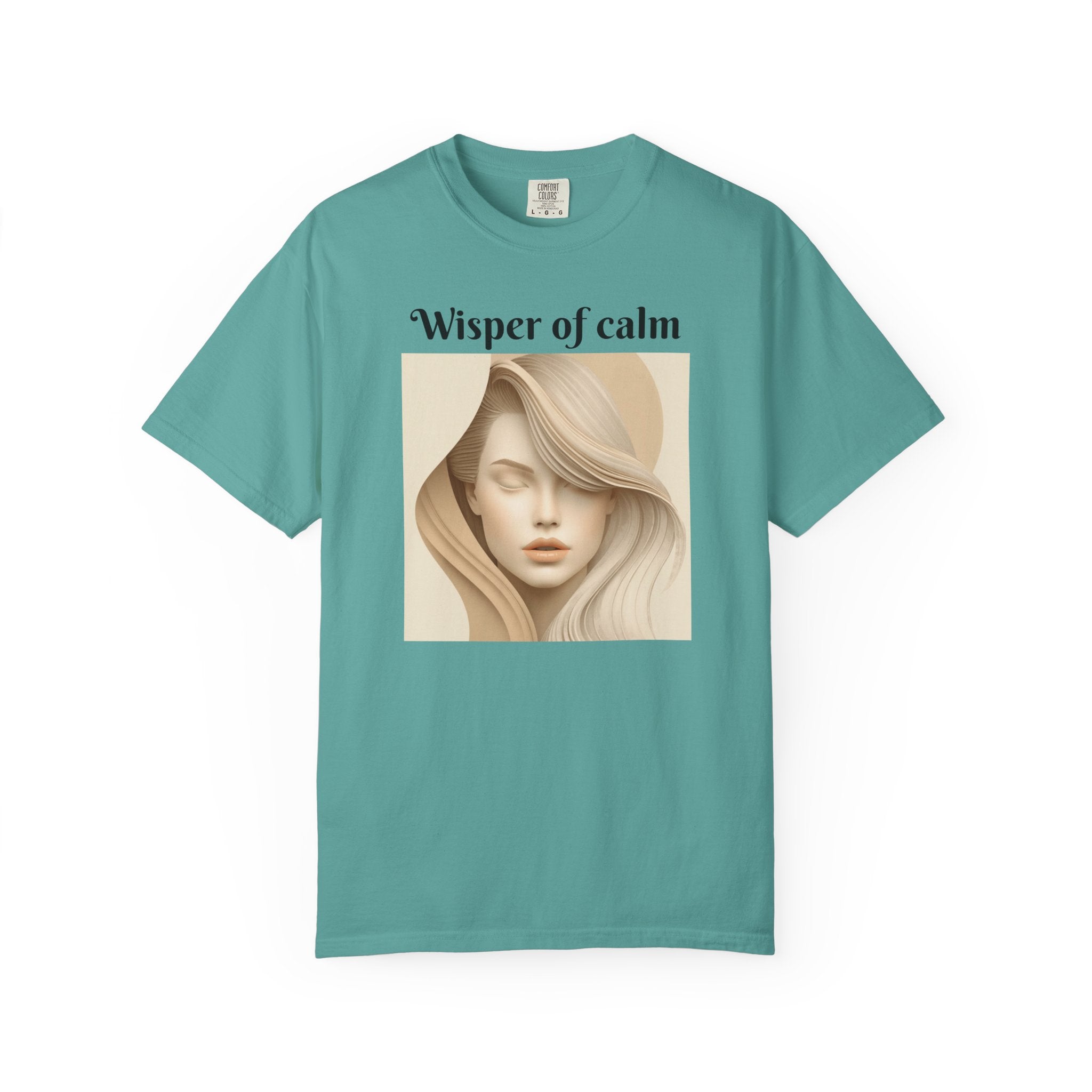 Whisper of Calm T-Shirt — Serene Portrait Graphic Tee