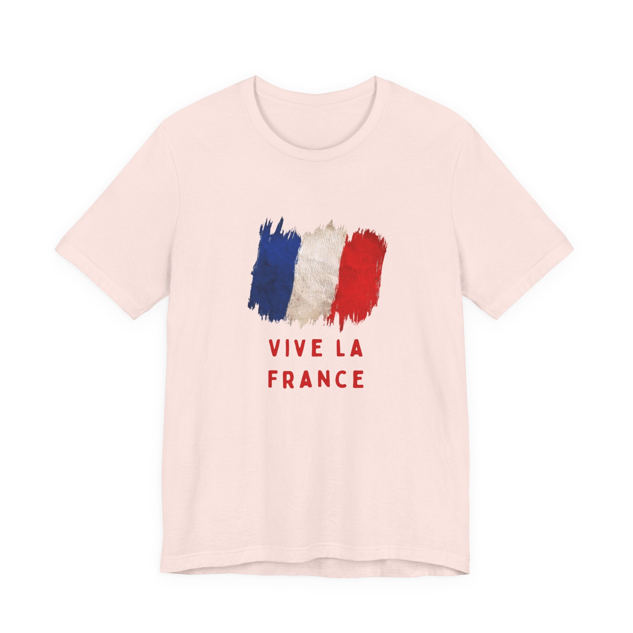 Vive La France T‑Shirt — French Flag Brushstroke Tee