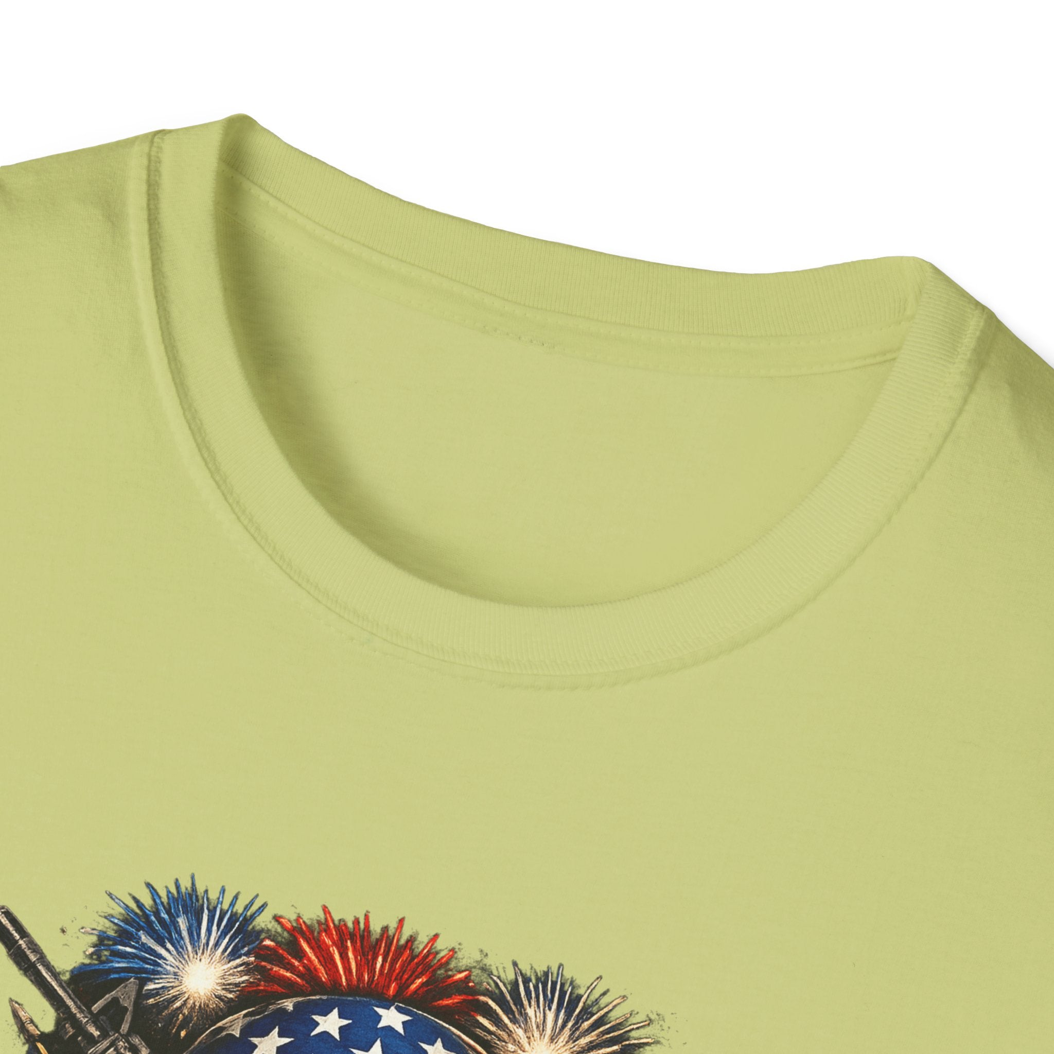 Patriotic Skull Tee "Death Before Defeat" - American Flag Military Graphic T-Shirt