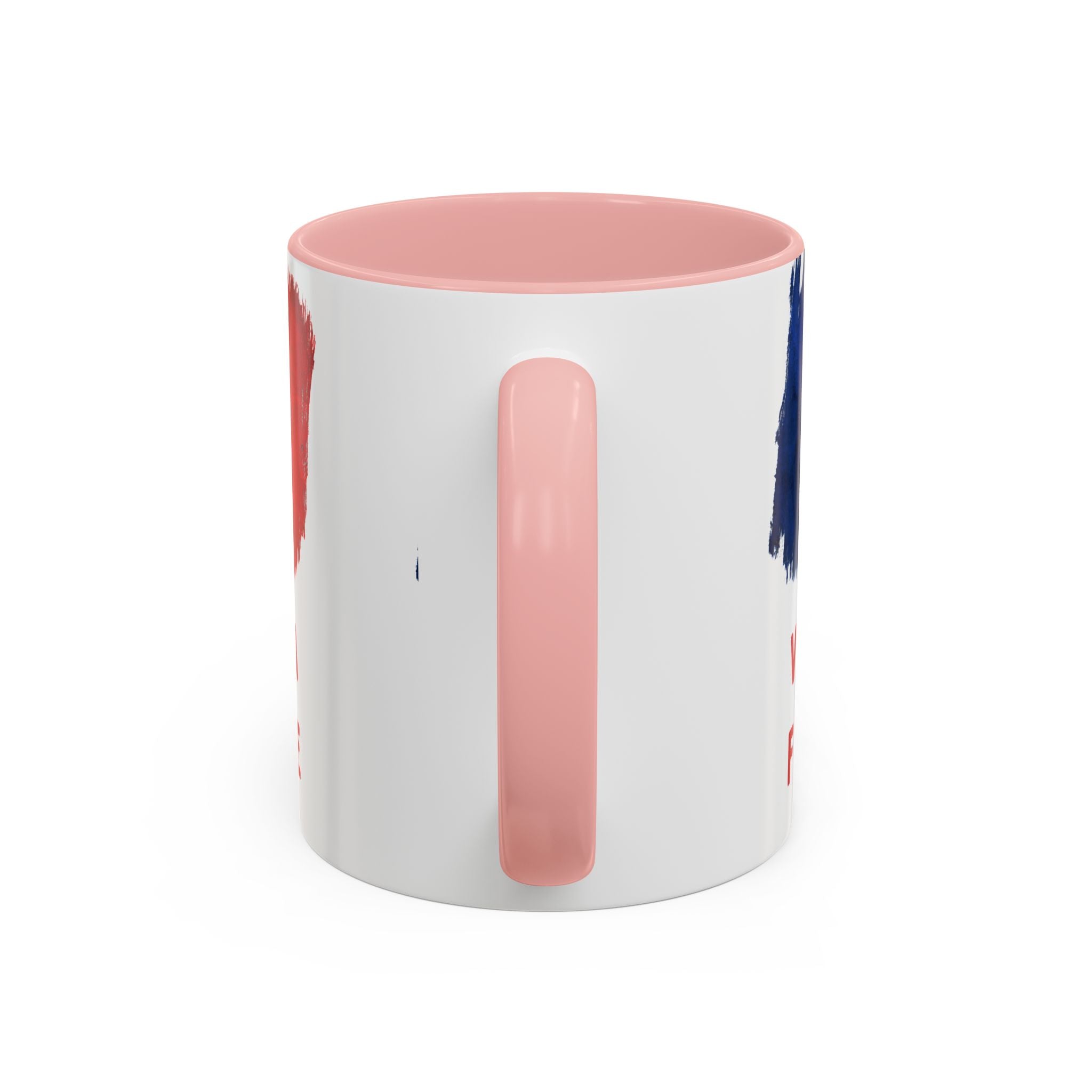 Vive La France Accent Coffee Mug — French Flag Brushstroke 11/15oz