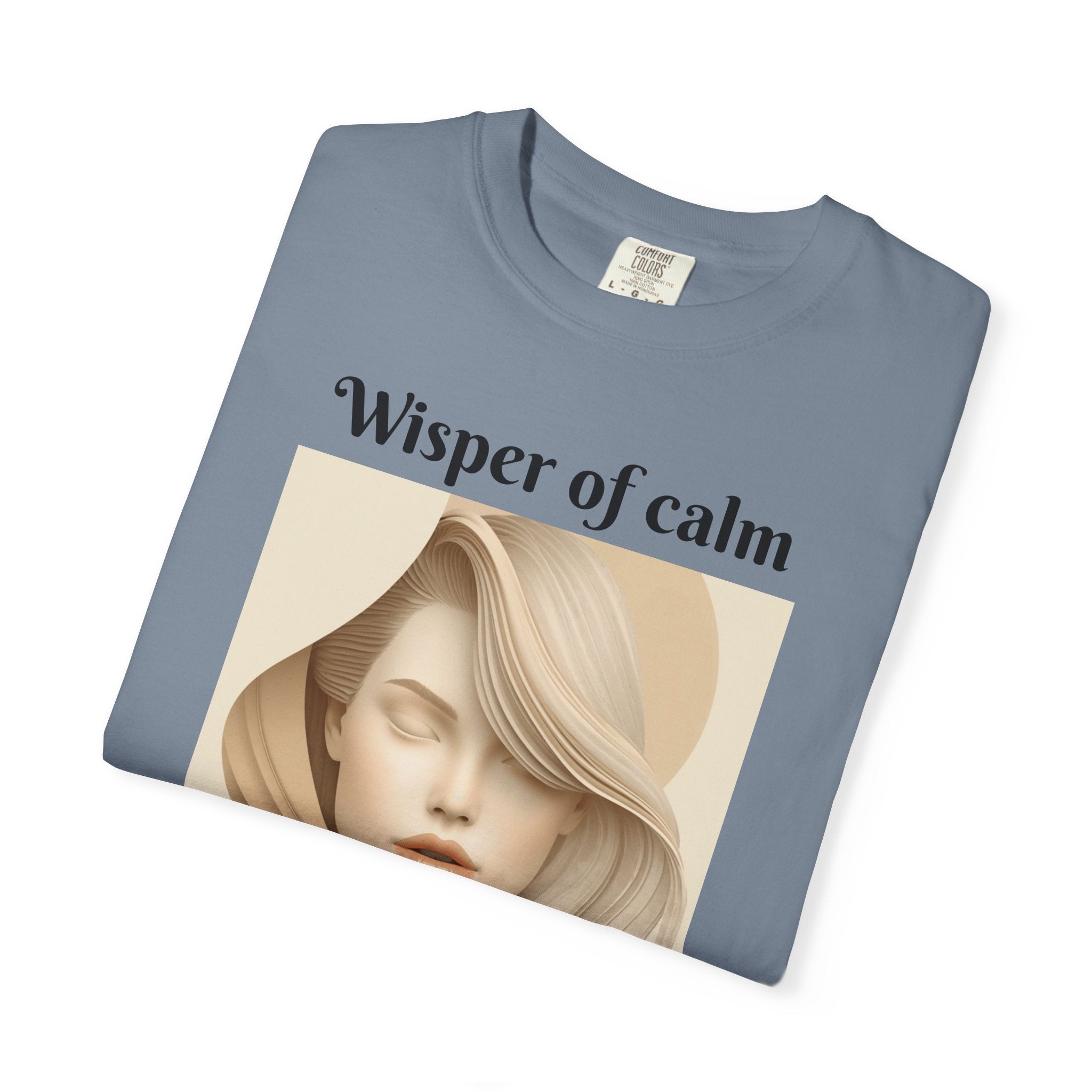 Whisper of Calm T-Shirt — Serene Portrait Graphic Tee