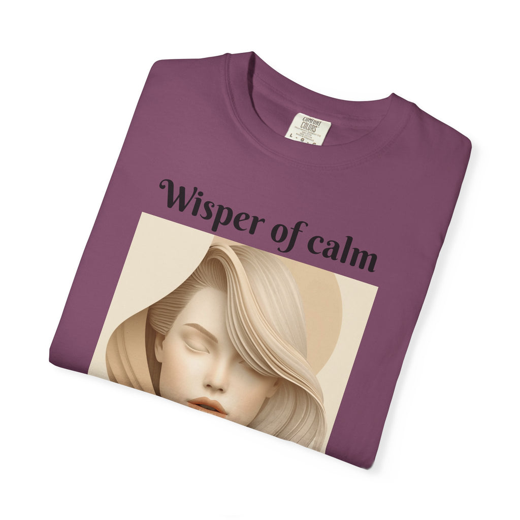 Whisper of Calm T-Shirt — Serene Portrait Graphic Tee