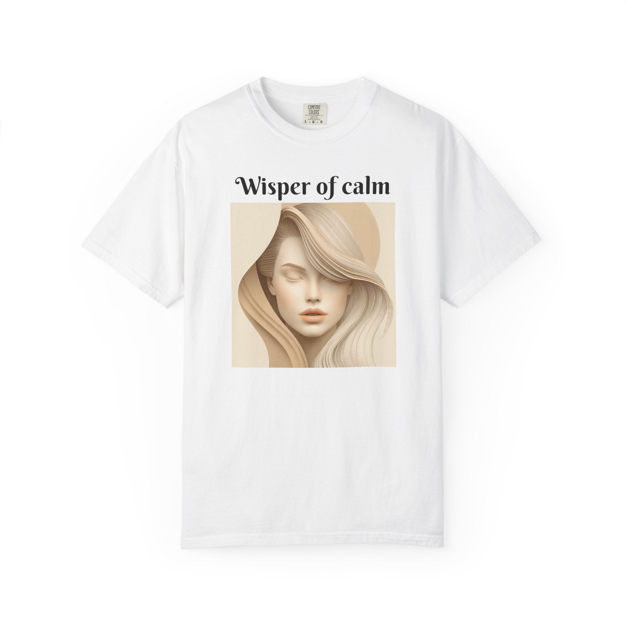 Whisper of Calm T-Shirt — Serene Portrait Graphic Tee
