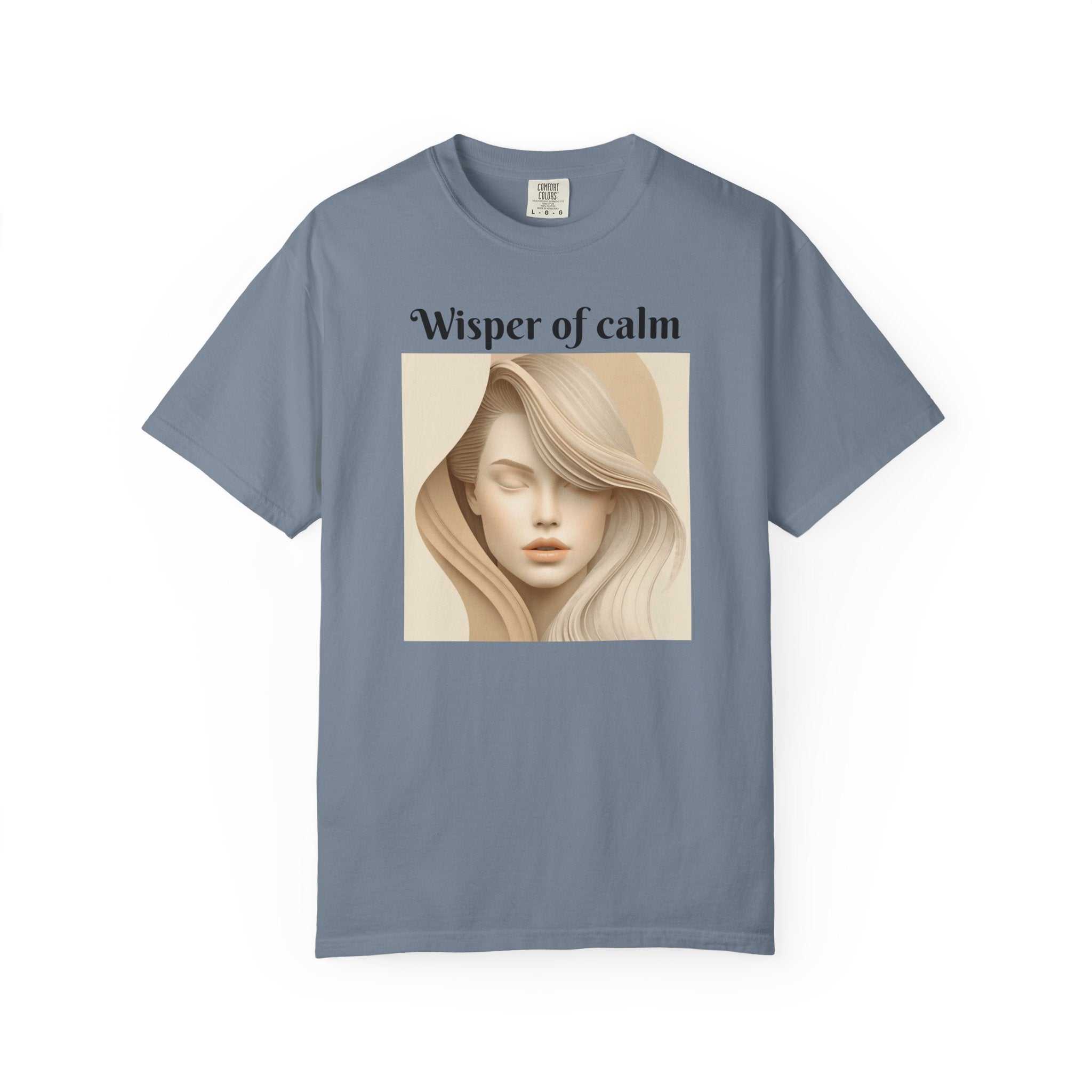 Whisper of Calm T-Shirt — Serene Portrait Graphic Tee
