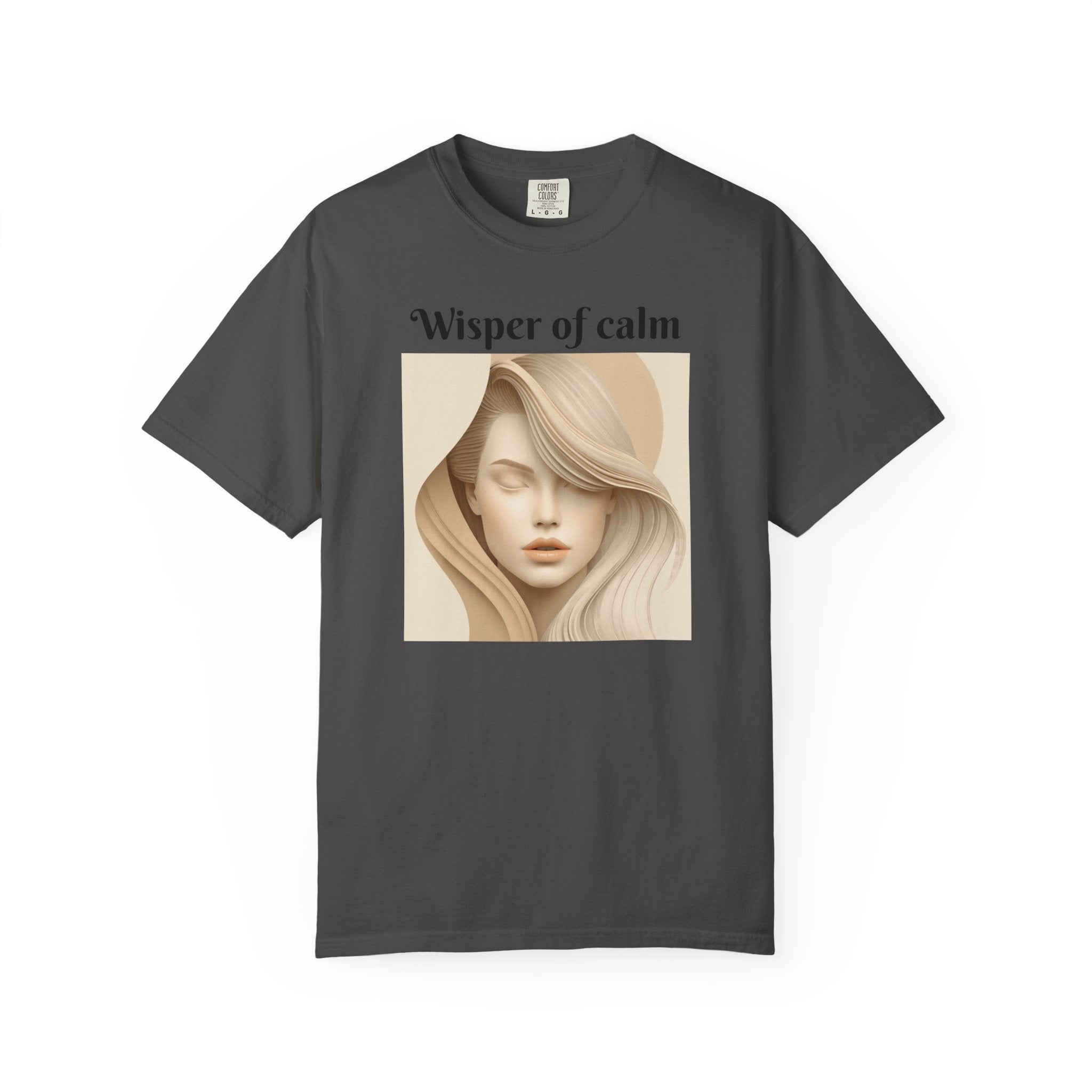 Whisper of Calm T-Shirt — Serene Portrait Graphic Tee