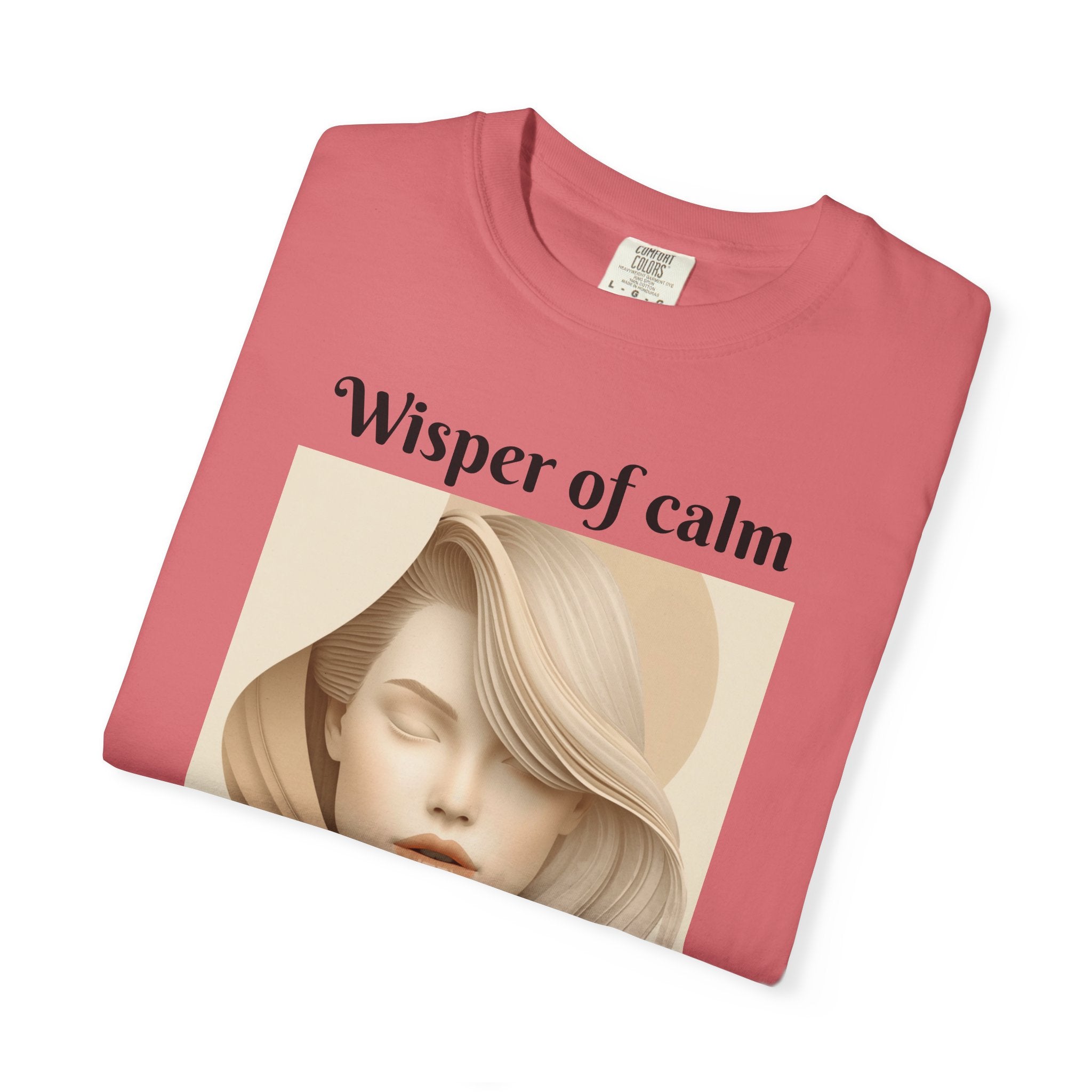 Whisper of Calm T-Shirt — Serene Portrait Graphic Tee