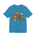 Be Yourself Retro Graphic Tee – Positive Rainbow Floral T‑Shirt