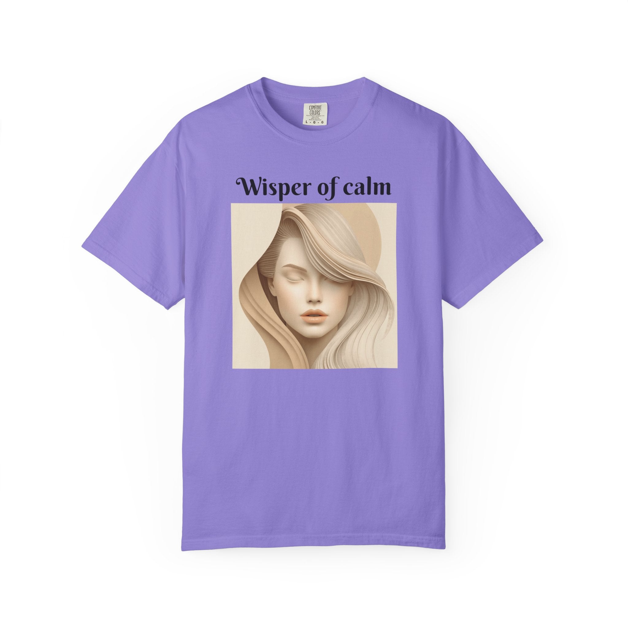 Whisper of Calm T-Shirt — Serene Portrait Graphic Tee