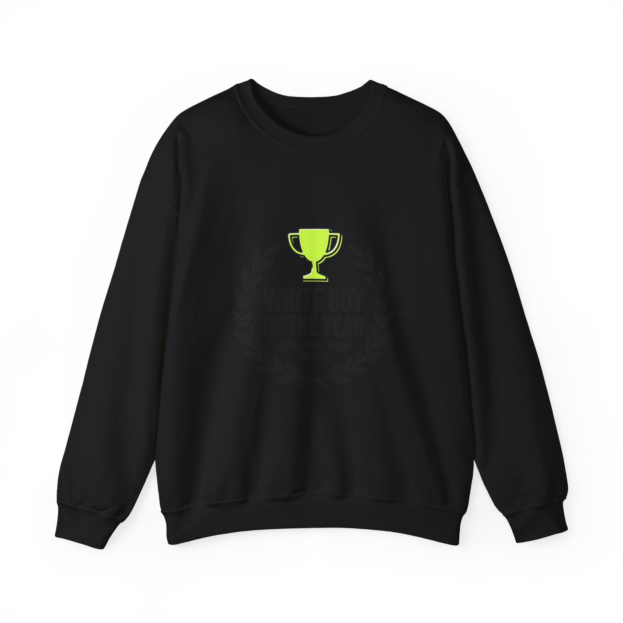 White Boy of the Year Sweatshirt | minimal meme, bold text