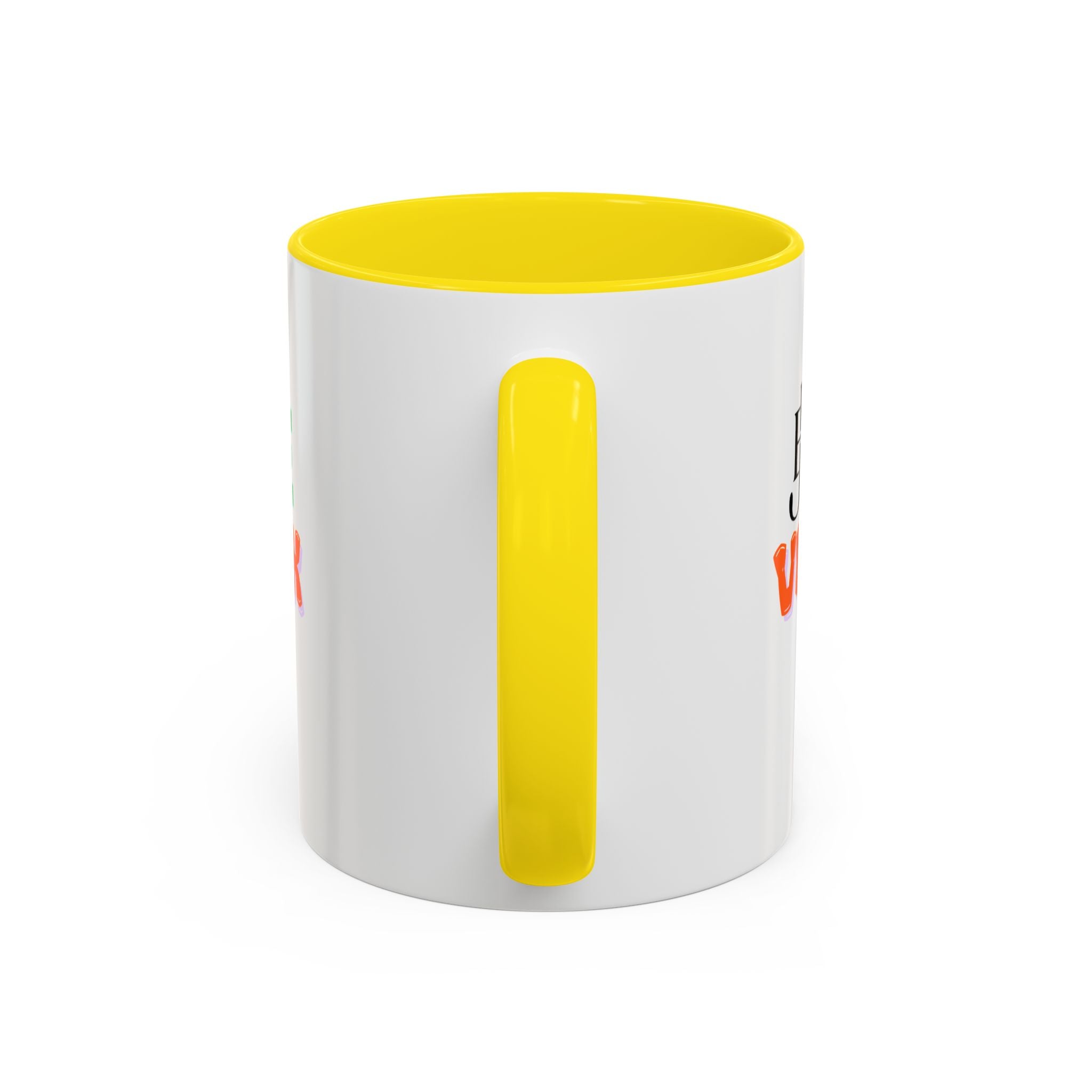 French Phrase Accent Mug — "Je Te Veux" Colorful Ceramic Coffee Mug (11/15oz)