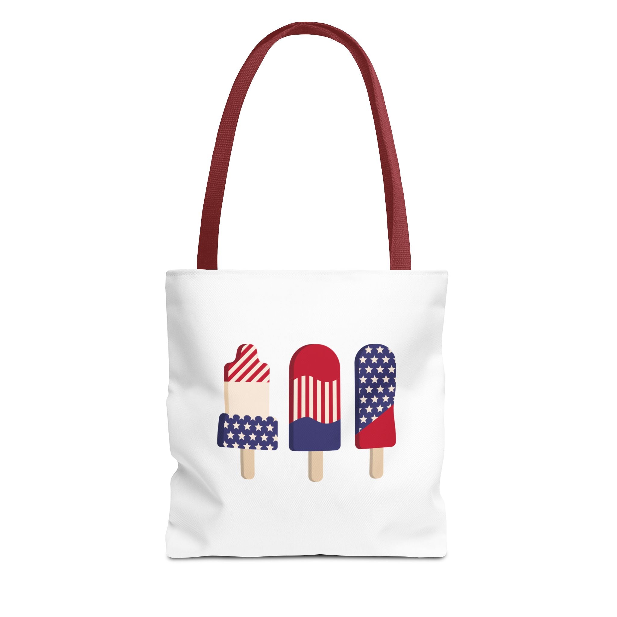 Patriotic Popsicle Tote Bag — 4th of July American Flag Summer Beach Tote